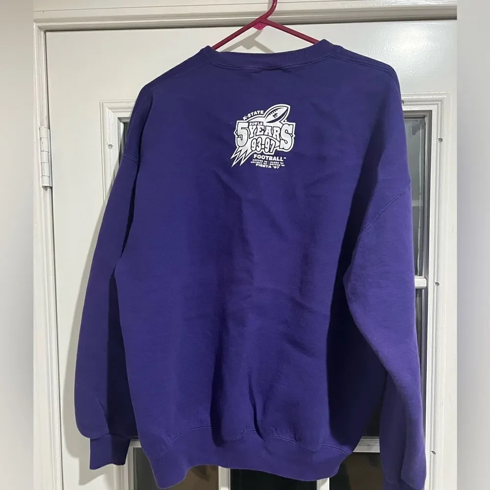 Vintage Kansas State Russell Athletic Purple Sweater Fiesta Bowl 97